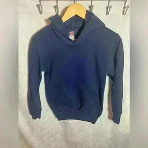 Hanes Medium Youth Blue Hoodie